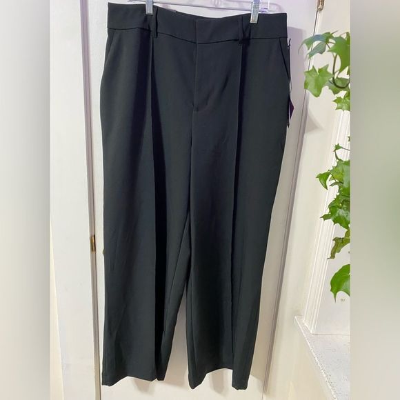 Ava & Viv Pants - Ava & VIV Various Szs Black Wide Leg Trouser Pant with pockets and stretch